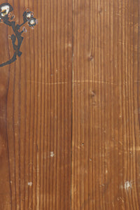 牡丹と白梅の花で上品な板絵戸セット F8602b 在庫2枚1組