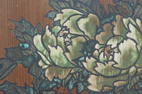 牡丹と白梅の花で上品な板絵戸セット F8602b 在庫2枚1組