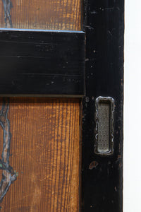 牡丹と白梅の花で上品な板絵戸セット F8602b 在庫2枚1組