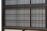 幅668ミリ スリム幅!! 繊細な格子と幾何学模様の型ガラスが華やかな大阪格子戸 F8604 在庫3枚