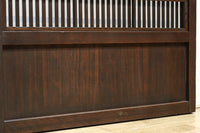 幅668ミリ スリム幅!! 繊細な格子と幾何学模様の型ガラスが華やかな大阪格子戸 F8604 在庫3枚