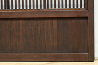 幅668ミリ スリム幅!! 繊細な格子と幾何学模様の型ガラスが華やかな大阪格子戸 F8604 在庫3枚