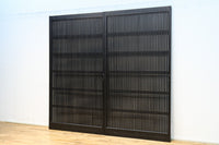 幅953ミリ 平格子づくりで風格のある全面幅広格子戸 F8607 在庫3枚