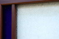 昭和レトロ!! 色ガラスの配色が爽やかなガラス戸 F8613 在庫2枚