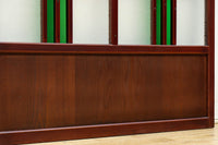 昭和レトロ!! 色ガラスの配色が爽やかなガラス戸 F8613 在庫2枚