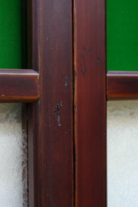 昭和レトロ!! 色ガラスの配色が爽やかなガラス戸 F8613 在庫2枚