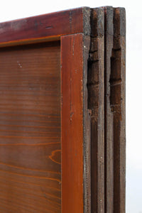 昭和レトロ!! 色ガラスの配色が爽やかなガラス戸 F8613 在庫2枚