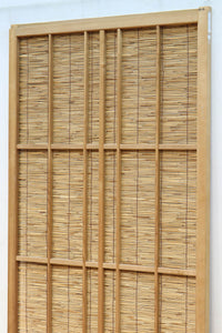 幅673ミリ スリム幅!! 縁起の良い松鷹の彫刻が風情漂う簾戸 F8614 在庫8枚