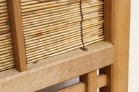 幅673ミリ スリム幅!! 縁起の良い松鷹の彫刻が風情漂う簾戸 F8614 在庫8枚