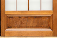 幅670ミリ 麻の葉組子が絢爛な眺めを描くガラス戸セット F8615 在庫2枚二組