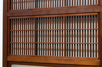 幅670ミリ スリムサイズ!! 杢目が浮かぶ古色の色彩で風情高まる大阪格子戸 F8620 在庫4枚