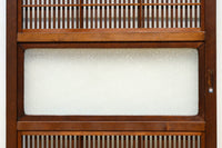 幅670ミリ スリムサイズ!! 杢目が浮かぶ古色の色彩で風情高まる大阪格子戸 F8620 在庫4枚