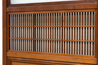 幅670ミリ スリムサイズ!! 杢目が浮かぶ古色の色彩で風情高まる大阪格子戸 F8620 在庫4枚