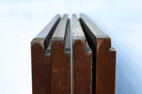 幅670ミリ スリムサイズ!! 杢目が浮かぶ古色の色彩で風情高まる大阪格子戸 F8620 在庫4枚