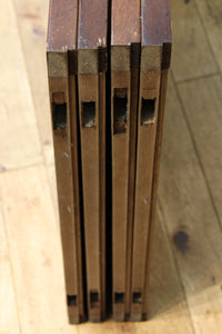 幅670ミリ スリムサイズ!! 杢目が浮かぶ古色の色彩で風情高まる大阪格子戸 F8620 在庫4枚