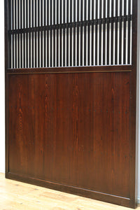 Wide lattice door F8650