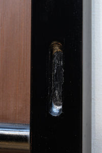 幅973ミリ 丸みのある横桟づくりが上品な漆を纏う京都舞良戸 F8827 在庫4枚