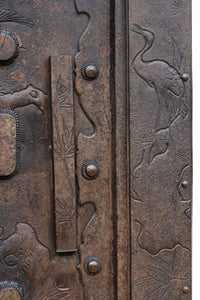 幅1195ミリ 美しい色艶に大振り重厚金具を添えた気品漂う庄内蔵戸 G2463