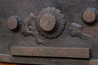 幅1195ミリ 美しい色艶に大振り重厚金具を添えた気品漂う庄内蔵戸 G2463