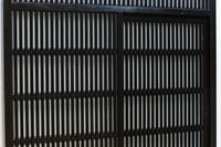 幅1513ミリ 繊細な格子の造りが美しいくぐり戸(裏面ワーロン入り) G2491