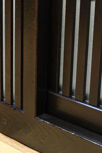 幅1513ミリ 繊細な格子の造りが美しいくぐり戸(裏面ワーロン入り) G2491