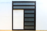 幅1513ミリ 繊細な格子の造りが美しいくぐり戸(裏面ワーロン入り) G2491