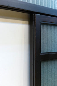 幅1513ミリ 繊細な格子の造りが美しいくぐり戸(裏面ワーロン入り) G2491