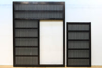 幅1513ミリ 繊細な格子の造りが美しいくぐり戸(裏面ワーロン入り) G2491