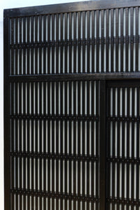 幅1513ミリ 繊細な格子の造りが美しいくぐり戸(裏面ワーロン入り) G2491