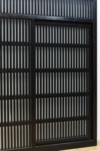 幅1513ミリ 繊細な格子の造りが美しいくぐり戸(裏面ワーロン入り) G2491