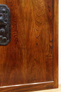 幅1276ミリ 総欅作り‼︎ 大型極上龍虎金具をまとう重厚感溢れる庄内蔵戸 G2494