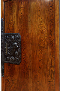 幅1276ミリ 総欅作り‼︎ 大型極上龍虎金具をまとう重厚感溢れる庄内蔵戸 G2494