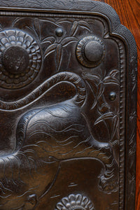 幅1276ミリ 総欅作り‼︎ 大型極上龍虎金具をまとう重厚感溢れる庄内蔵戸 G2494