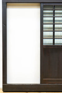 幅1163ミリ!! 大きな升目ですっきりとしたガラス入り格子くぐり戸 G2496