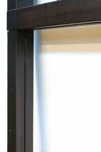 幅1163ミリ!! 大きな升目ですっきりとしたガラス入り格子くぐり戸 G2496