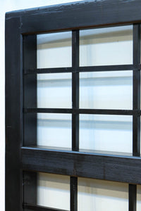 幅1163ミリ!! 大きな升目ですっきりとしたガラス入り格子くぐり戸 G2496