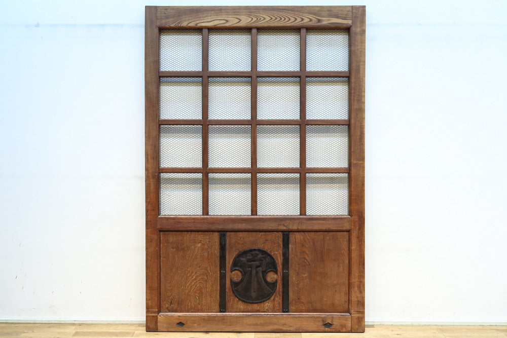 幅1296ミリ 升格子枠で開放感ある総欅越後蔵戸 G2512 – 古福庵