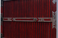 稀少波にうさぎ金具を纏う稀少全面金具能登蔵戸 G2515