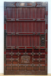 稀少波にうさぎ金具を纏う稀少全面金具能登蔵戸 G2515