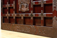 稀少波にうさぎ金具を纏う稀少全面金具能登蔵戸 G2515