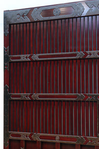 稀少波にうさぎ金具を纏う稀少全面金具能登蔵戸 G2515