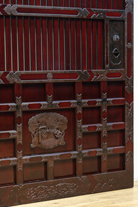 稀少波にうさぎ金具を纏う稀少全面金具能登蔵戸 G2515