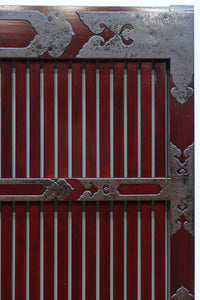 稀少波にうさぎ金具を纏う稀少全面金具能登蔵戸 G2515