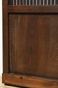 幅1200ミリ 三つ重ね松葉金具で格調ある格子庄内蔵戸 G2522