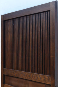 幅1195ミリ うさぎ金具の可愛らしい表情に心和む気品ある大珍品総欅富山蔵戸 G2530