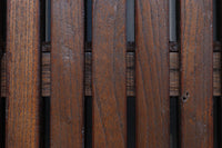 幅1195ミリ うさぎ金具の可愛らしい表情に心和む気品ある大珍品総欅富山蔵戸 G2530