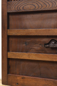 幅1195ミリ うさぎ金具の可愛らしい表情に心和む気品ある大珍品総欅富山蔵戸 G2530