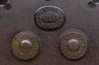 幅1150ミリ、高さ2010ミリ 時代を経た鉄素材が味わい深い総欅富山蔵戸 G2531