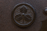 幅1150ミリ、高さ2010ミリ 時代を経た鉄素材が味わい深い総欅富山蔵戸 G2531