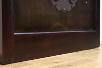 幅1150ミリ、高さ2010ミリ 時代を経た鉄素材が味わい深い総欅富山蔵戸 G2531